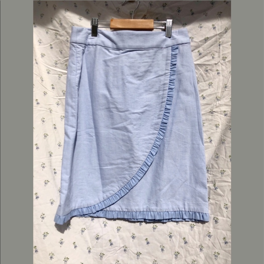 JCrew Baby Blue Pencil Skirt, size 00 (fits 2, 4)